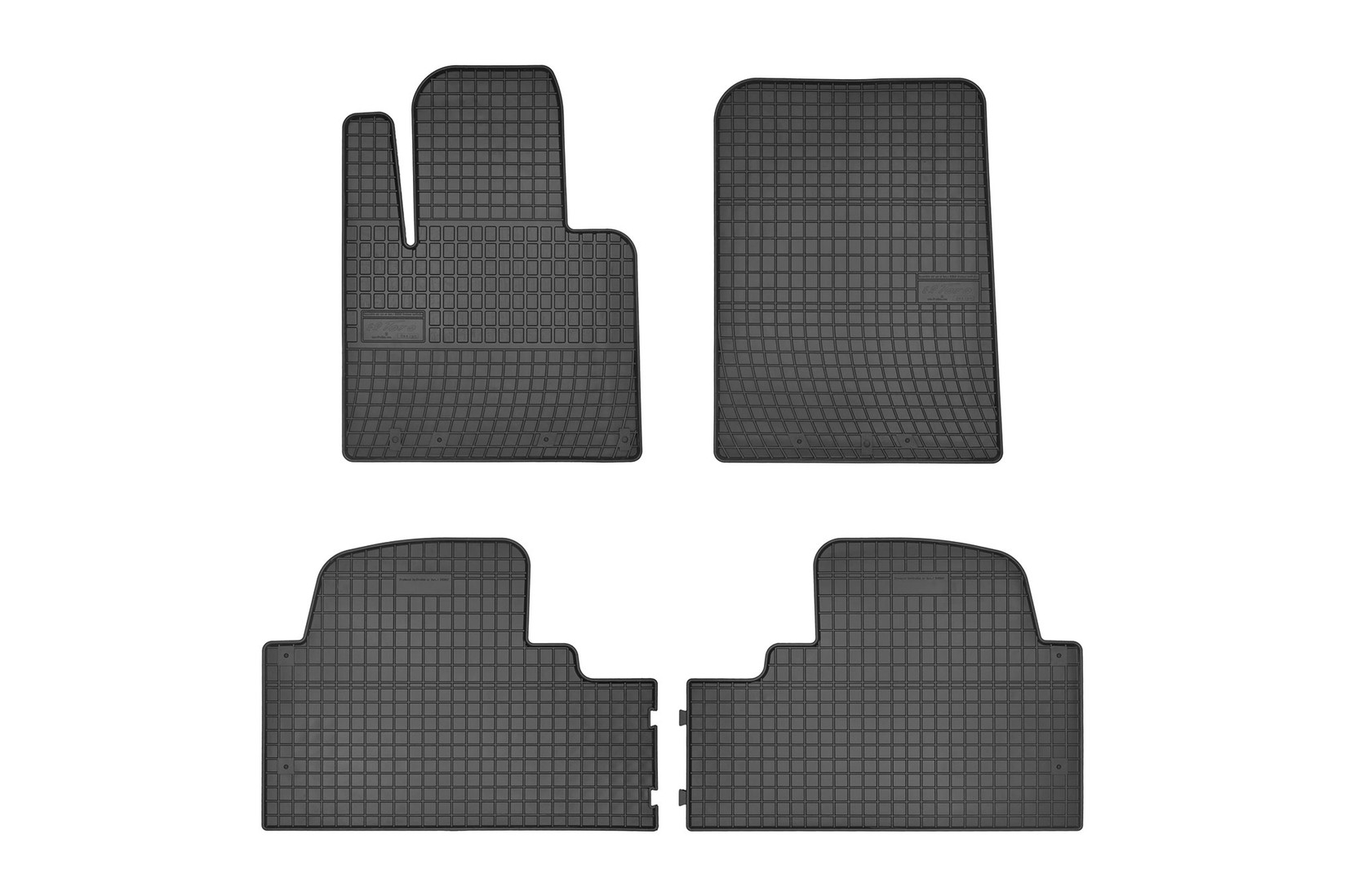 FROGUM Гумени патосници за Hyundai Santa Fe Kia Sorento 2015-2020 4 дела црни