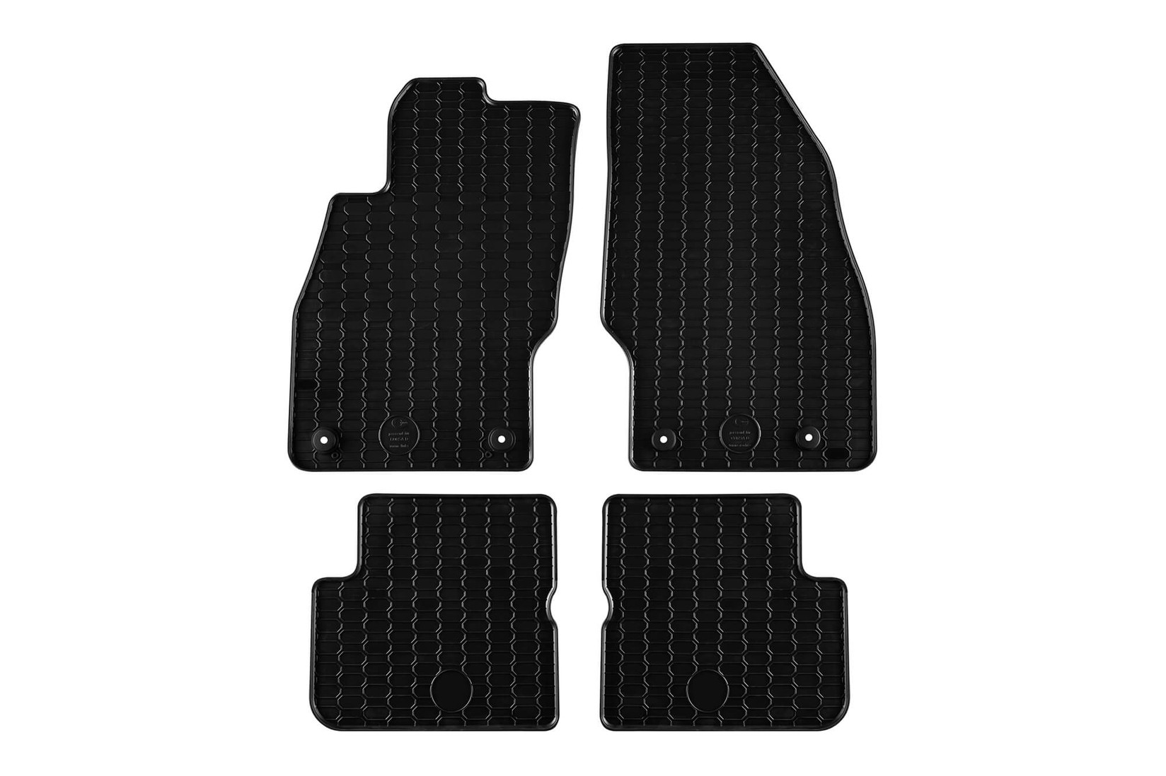 GUMARNY ZUBRI Гумени патосници за Opel Corsa D 2006-2014 Corsa E 2014-2019 4 дела црни