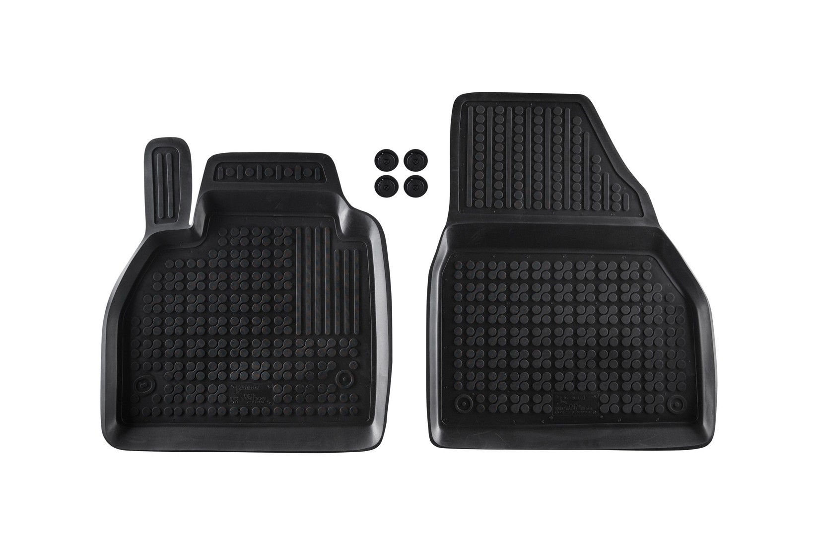REZAW-PLAST Гумени патосници за Renault Kangoo 2008-2021 предни 2 дела црни