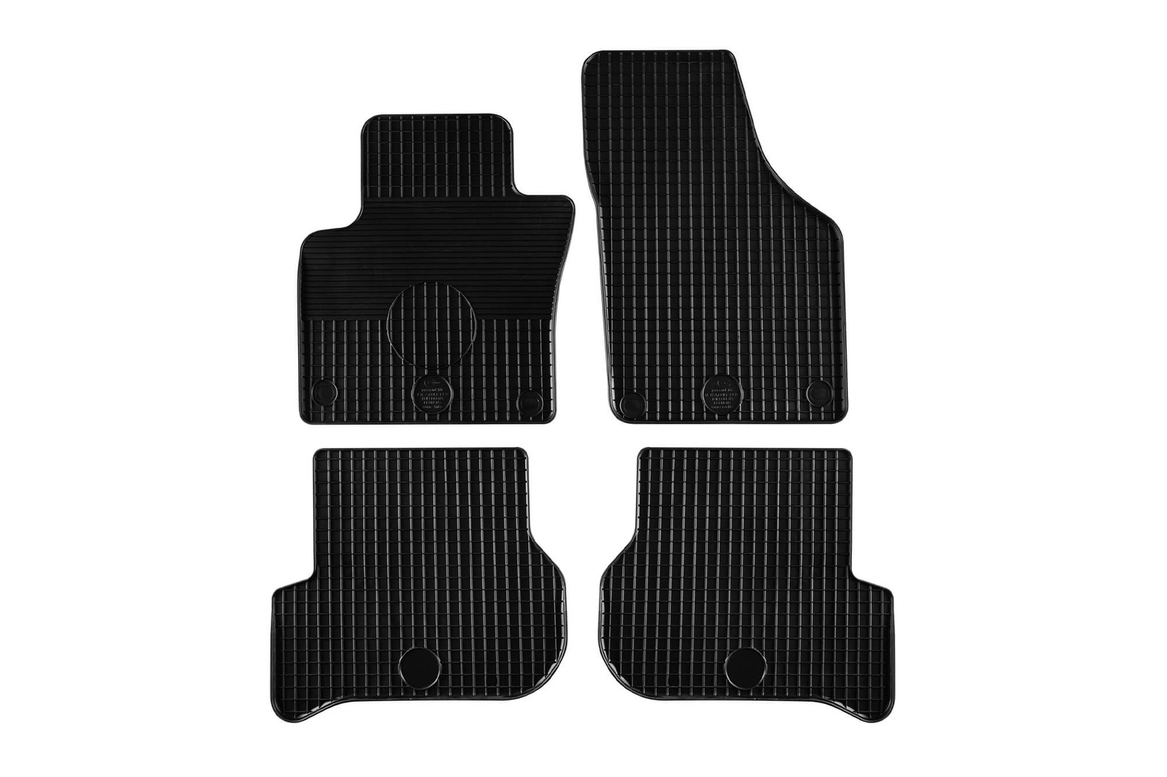 GUMARNY ZUBRI Гумени патосници за Seat Toledo Altea Leon 2004-2008 4 дела црни