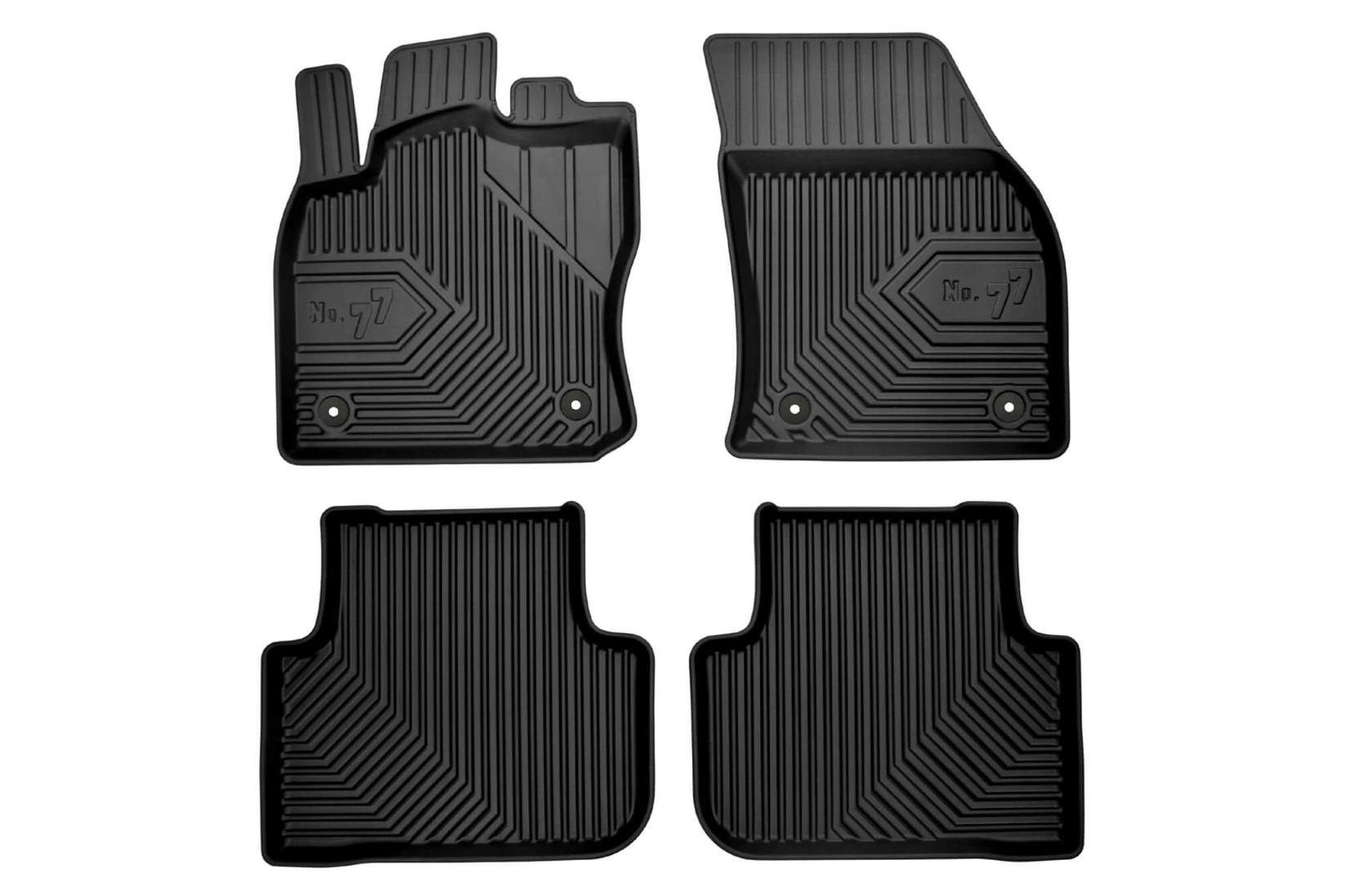 FROGUM 2.5D Гумени патосници модел 77 за VW Tiguan по 2015 година 4 дела црни