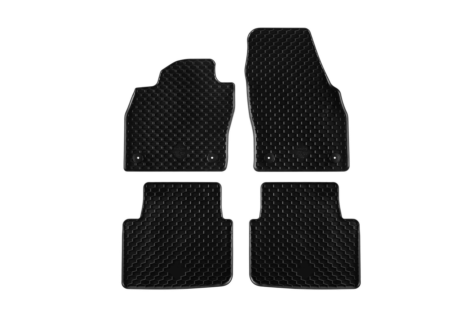 GUMARNY ZUBRI Гумени патосници за Skoda Scala Kamiq по 2019 година 4 дела црни