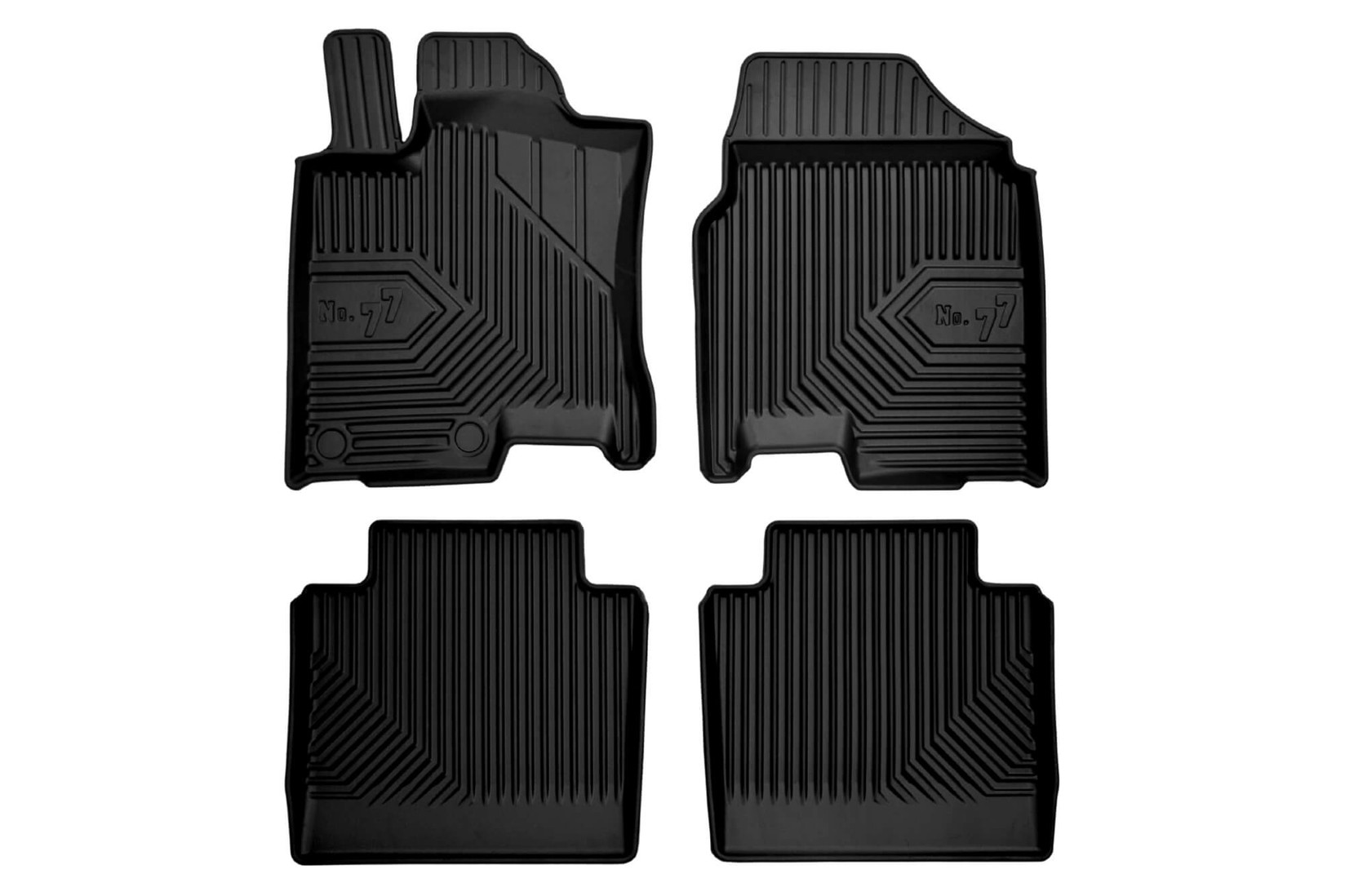 FROGUM 2.5D Гумени патосници модел 77 за Nissan Qashqai +2 2006-2013 4 дела црни