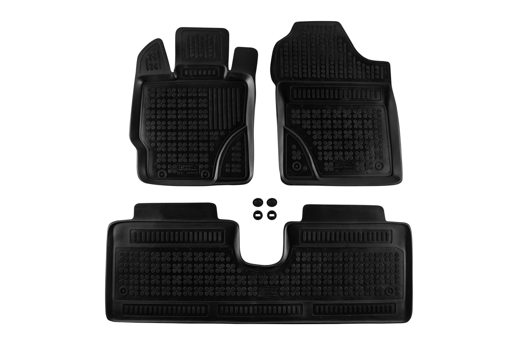 REZAW-PLAST Гумени патосници за Toyota Yaris 2011-2019 3 дела црни
