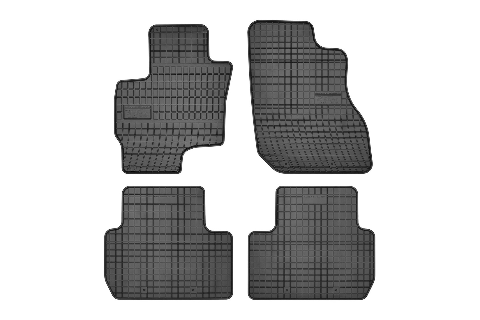 FROGUM Гумени патосници за Mitsubishi Outlander хибрид 2014-2021 4 дела црни