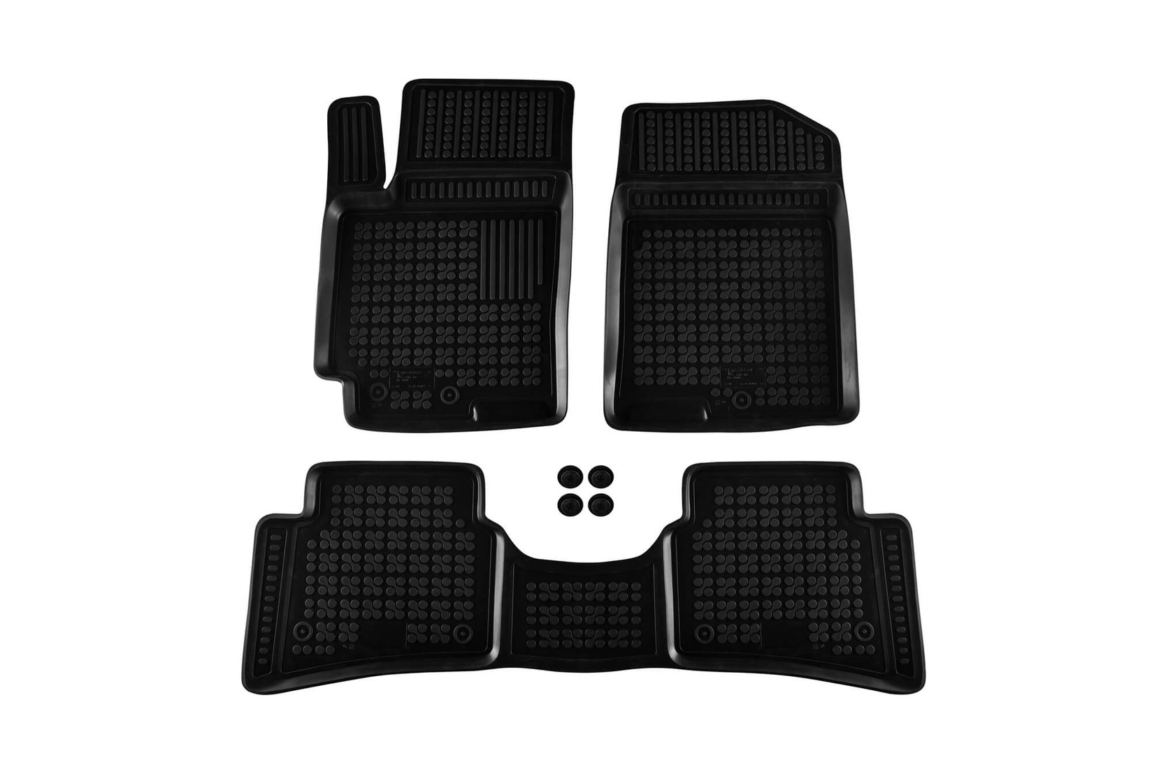 REZAW-PLAST Гумени патосници за Kia Stonic по 2017 година 3 дела црни