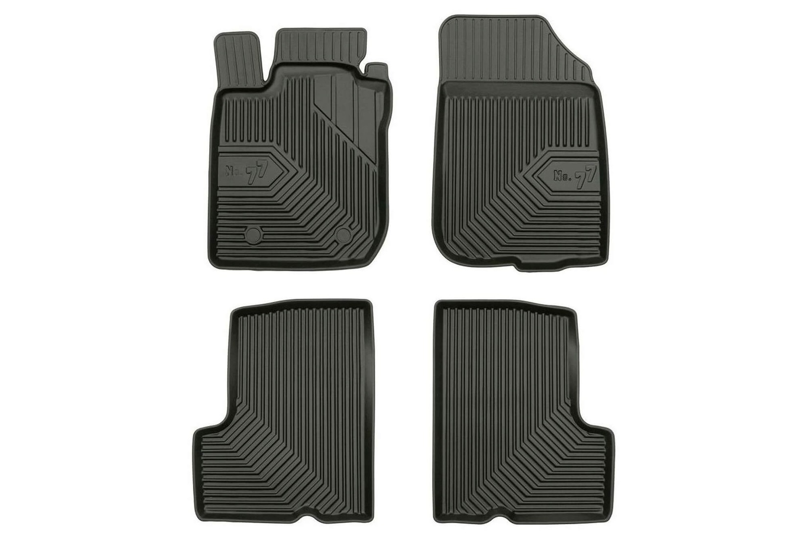 FROGUM 2.5D Гумени патосници модел 77 за Dacia Duster 2010-2018 4 дела црни