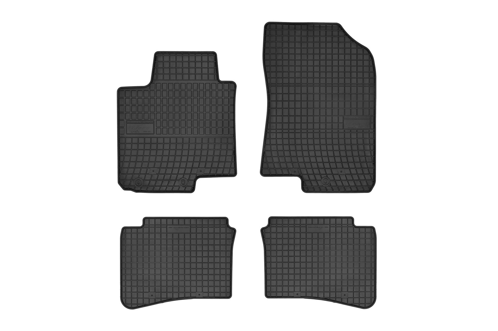 FROGUM Гумени патосници за Hyundai I20 2015-2019 I20 по 2019 година 4 дела црни