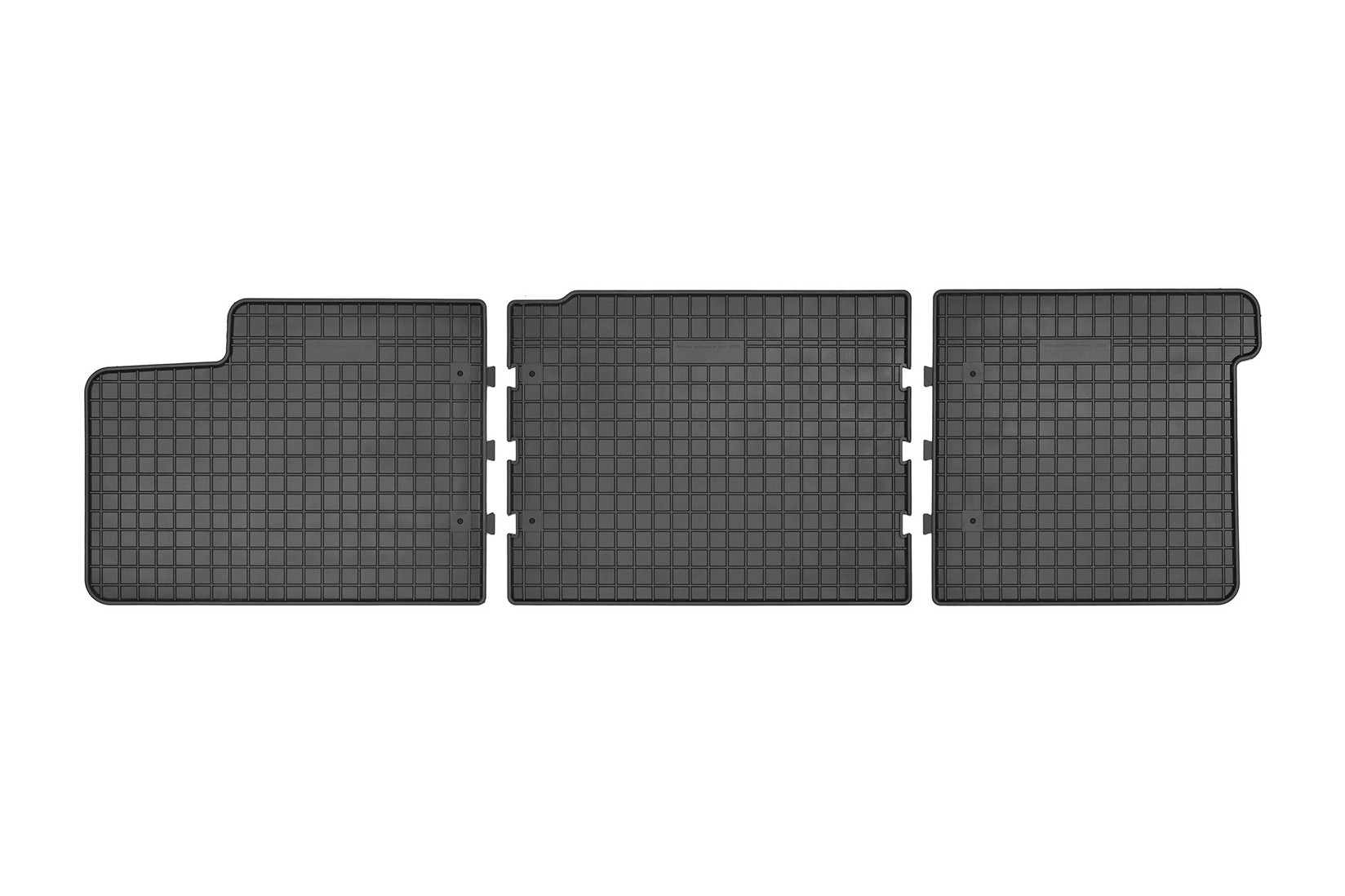 FROGUM Гумени патосници за VW T5 2003-2015 T6 2015-2019 двојна кабина за 2-ри ред седишта 3 дела