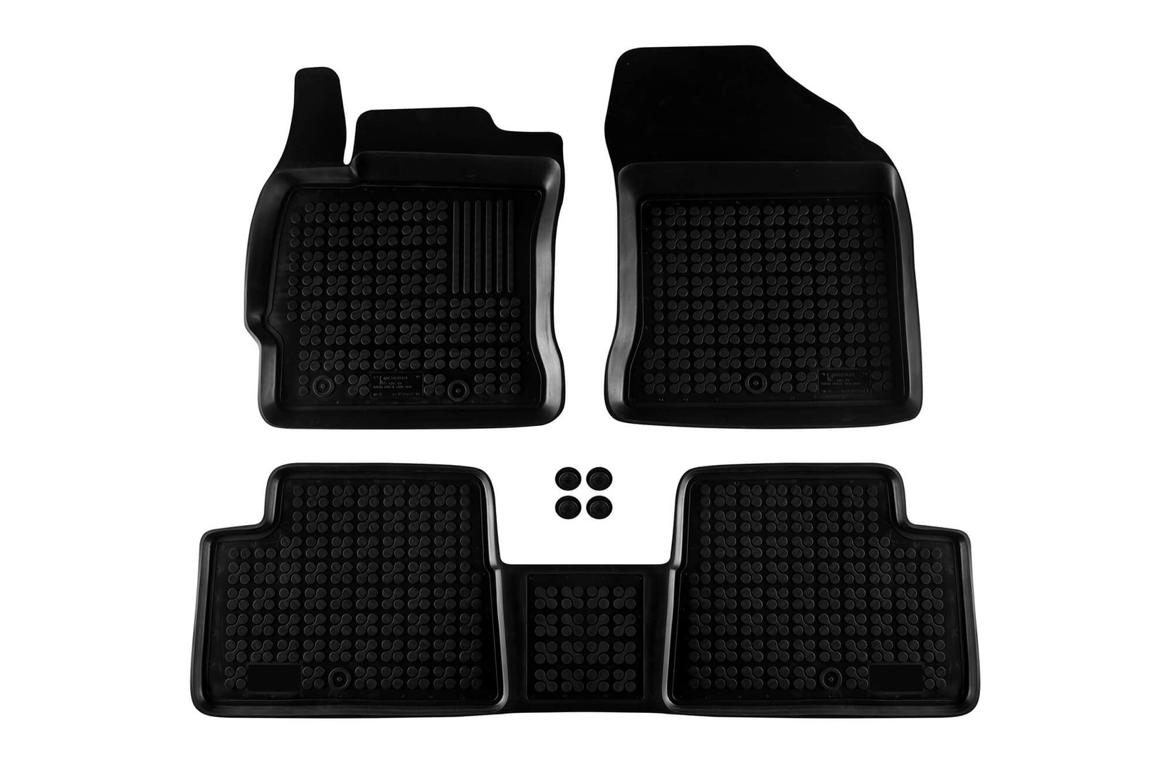 REZAW-PLAST Гумени патосници за Toyota Auris Auris хибрид 2012-2018 3 дела црни
