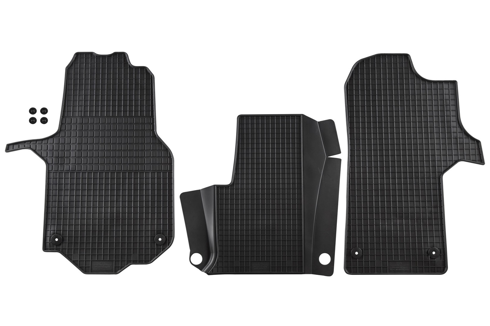 PETEX Гумени патосници за VW Crafter MAN TGE по 2017 година 3 дела црни B01E4U