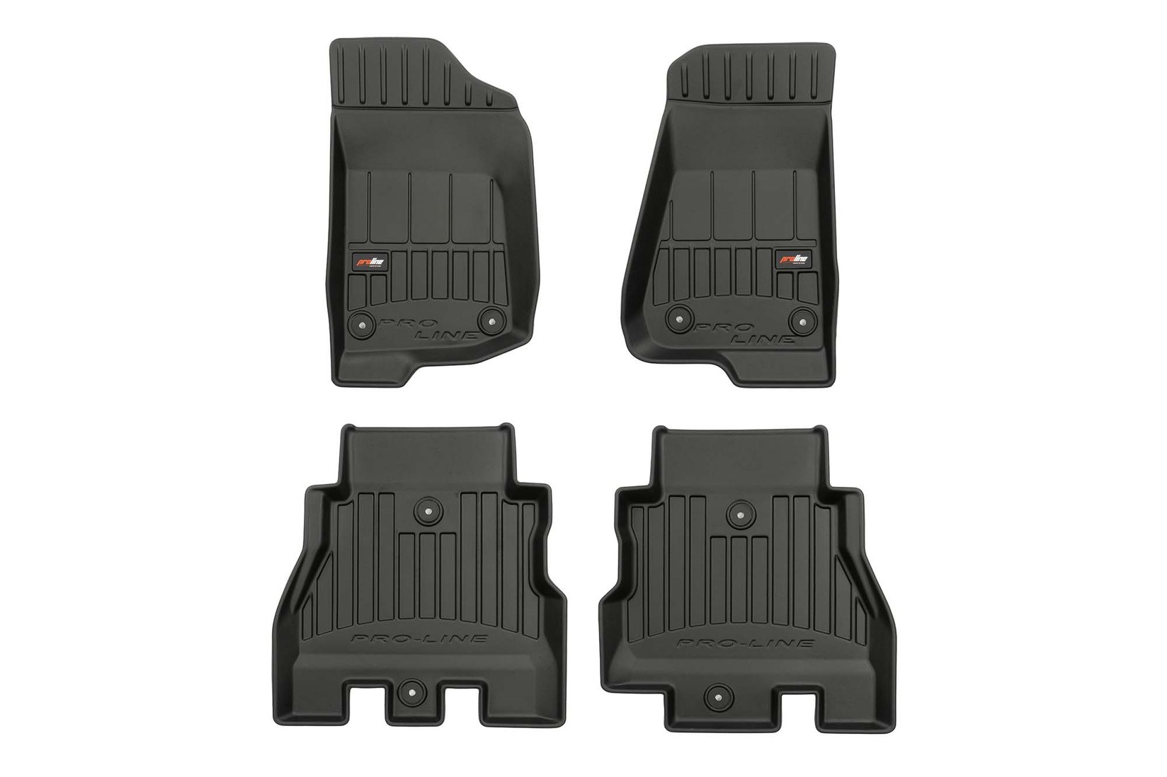 FROGUM 3D Гумени патосници за Jeep Wrangler JL по 2017 година 4 дела црни