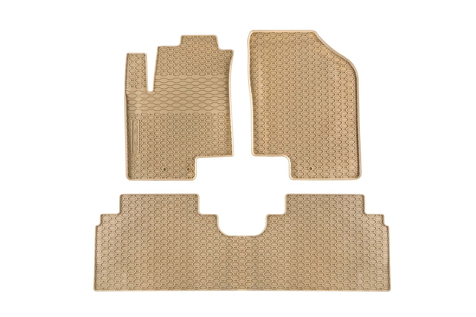 GEYER & HOSAJA Гумени патосници за Hyundai IX20 Kia Venga 2009-2017 3 дела кремави