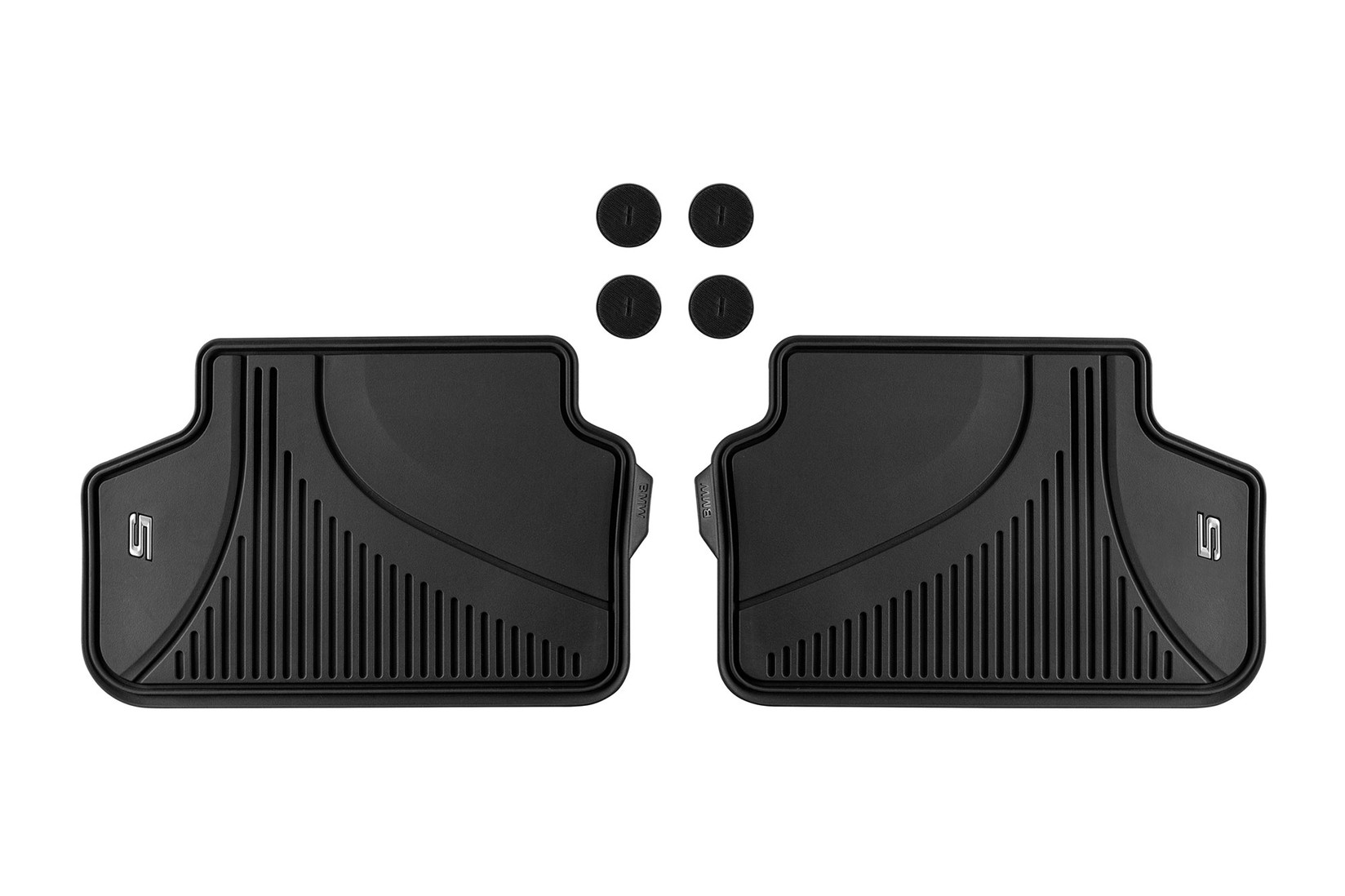 BMW Задни Гумени патосници за BMW серија 5 G30 седан G31 караван по 2017 година 2 дела црни