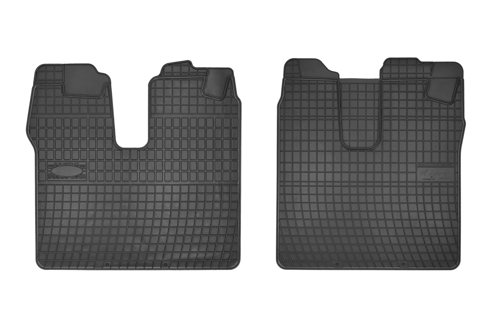 FROGUM Гумени патосници за MAN TGA TGL TGX TGM по 2010 година со спална кабина 2 дела црни