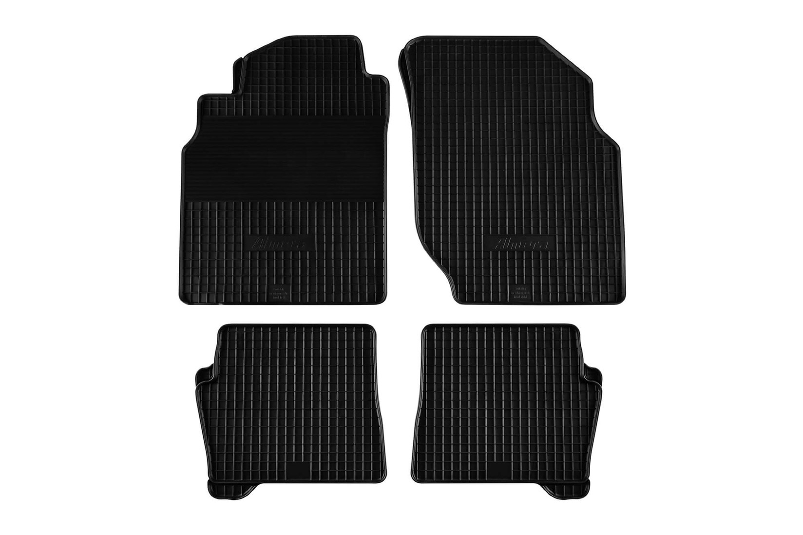 GUMARNY ZUBRI Гумени патосници за Nissan Almera 2000-2007 4 дела црни