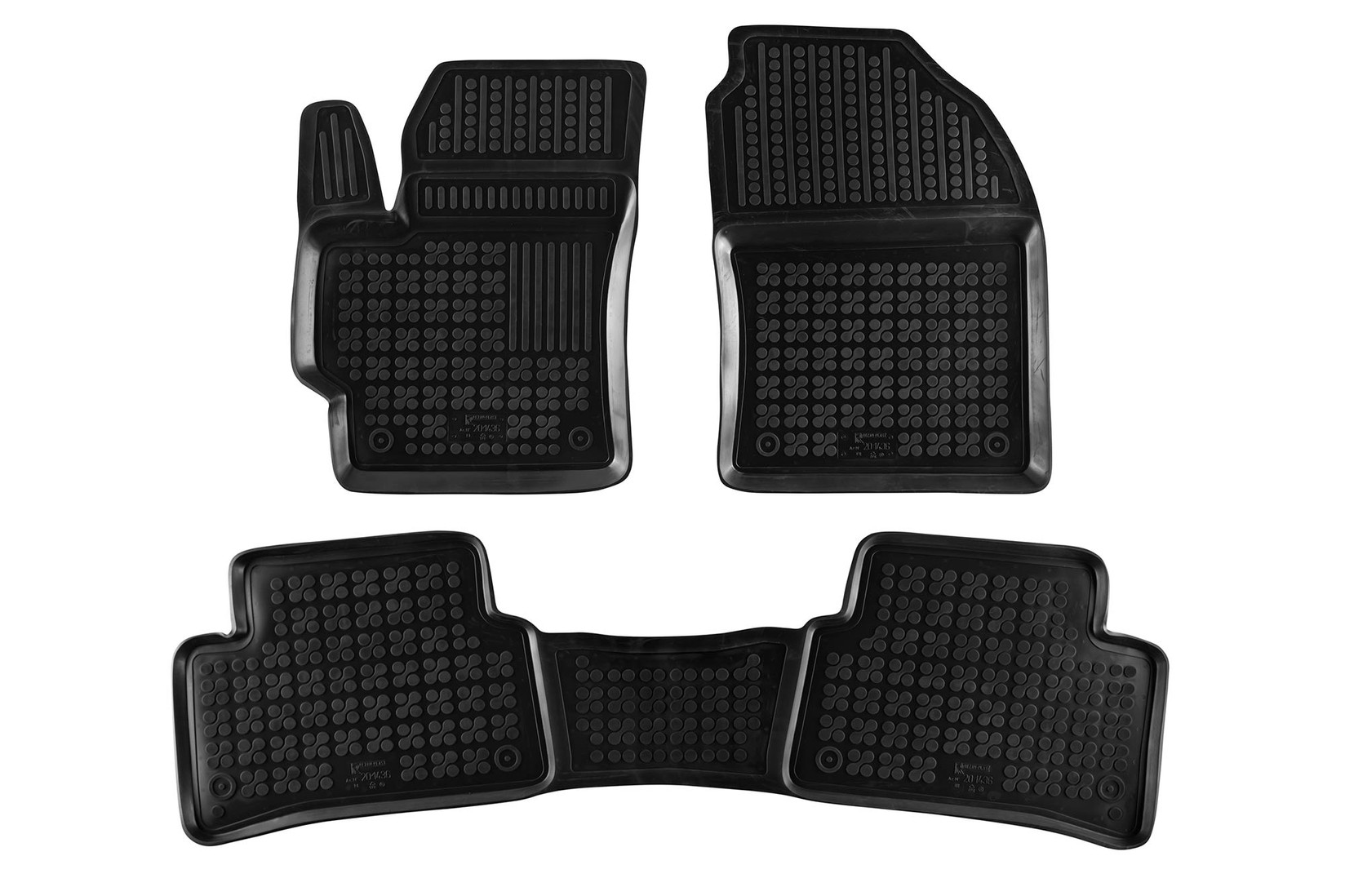 REZAW-PLAST Гумени патосници за Toyota Corolla хечбек хибрид по 2018 година 3 дела црни