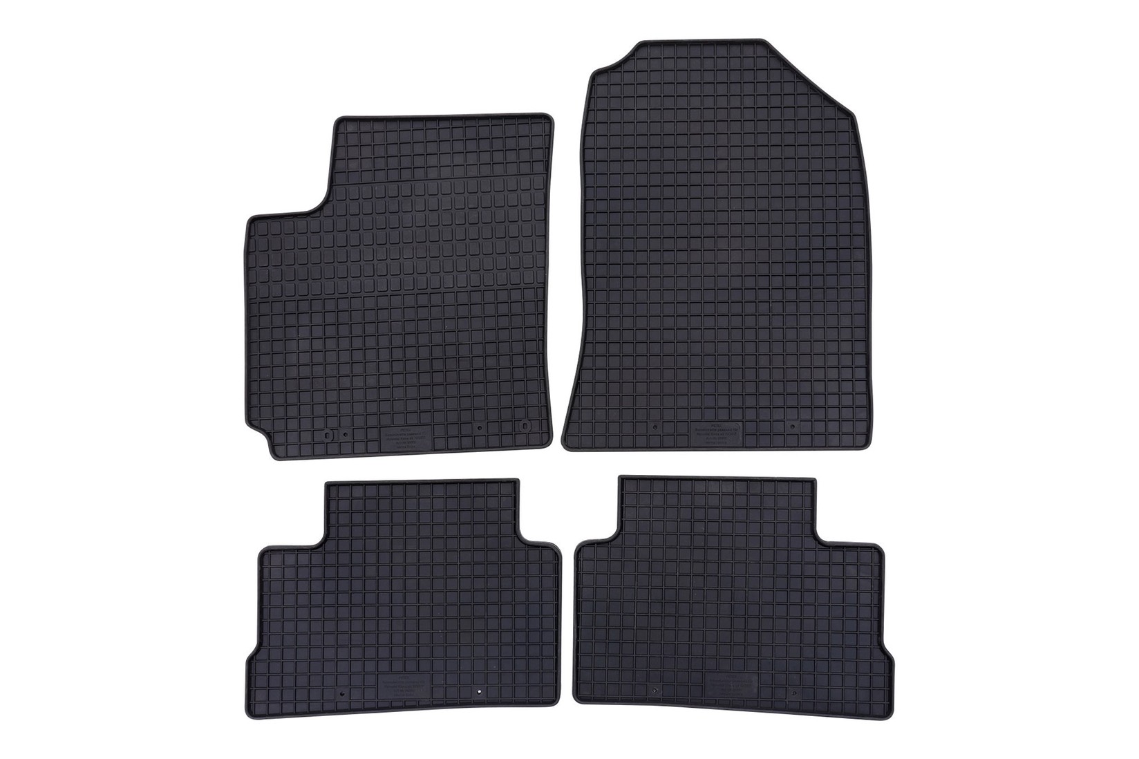 PETEX Гумени патосници за Hyundai Kona 2017-2023 4 дела црни M002