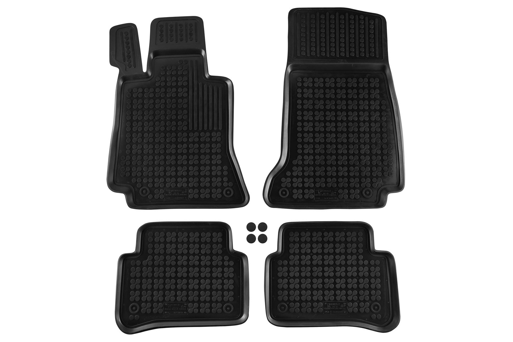 REZAW-PLAST Гумени патосници за Mercedes E класа W213 седан караван по 2016г AMG GT купе со 4 врати по 2019г 4 дела