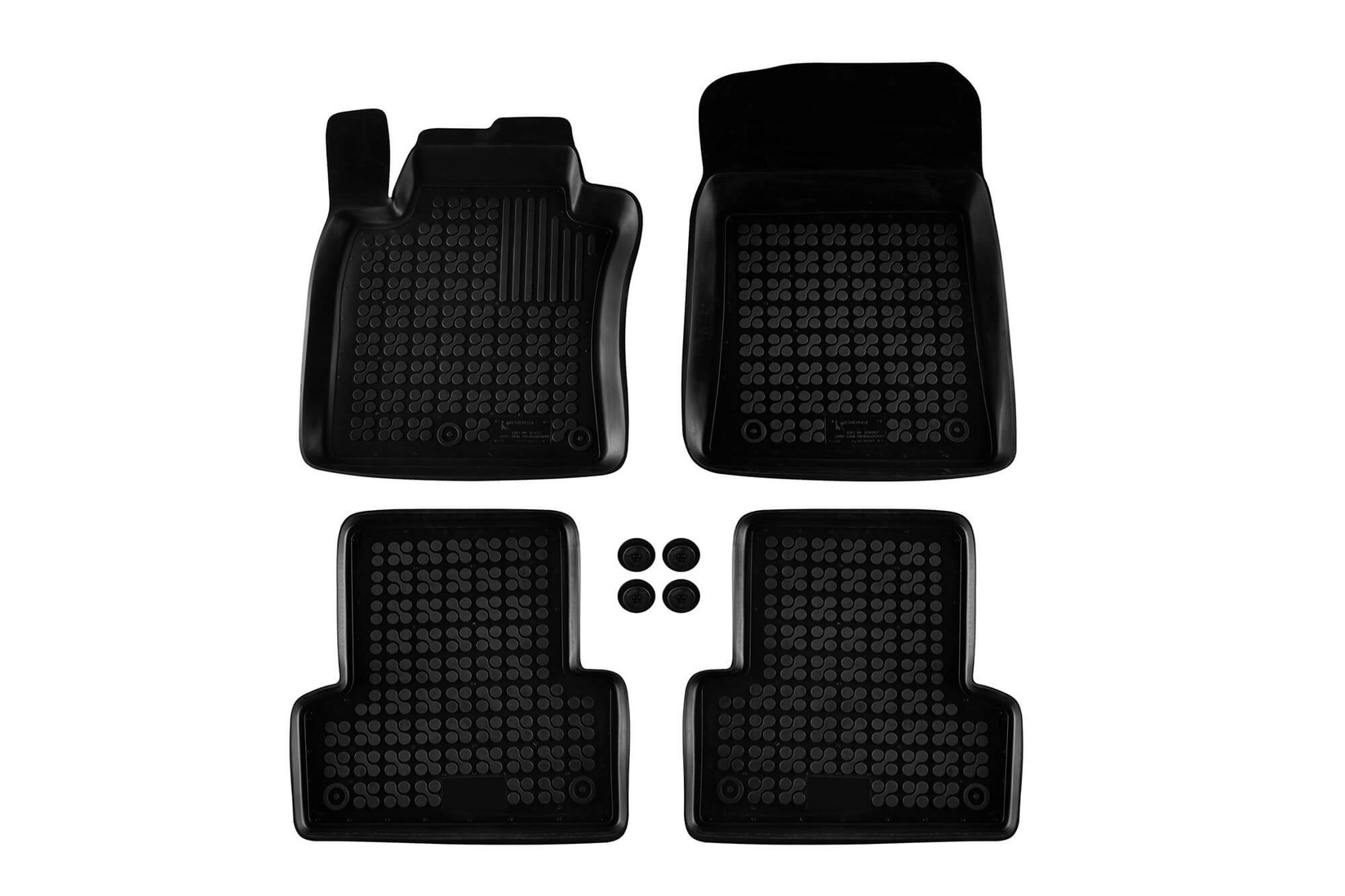 REZAW-PLAST Гумени патосници за Renault Modus 2004-2012 Grand Modus 2008-2012 4 дела црни