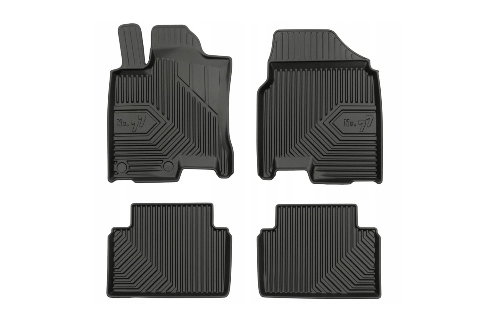 FROGUM 2.5D Гумени патосници модел 77 за Nissan Qashqai 2006-2013 4 дела црни