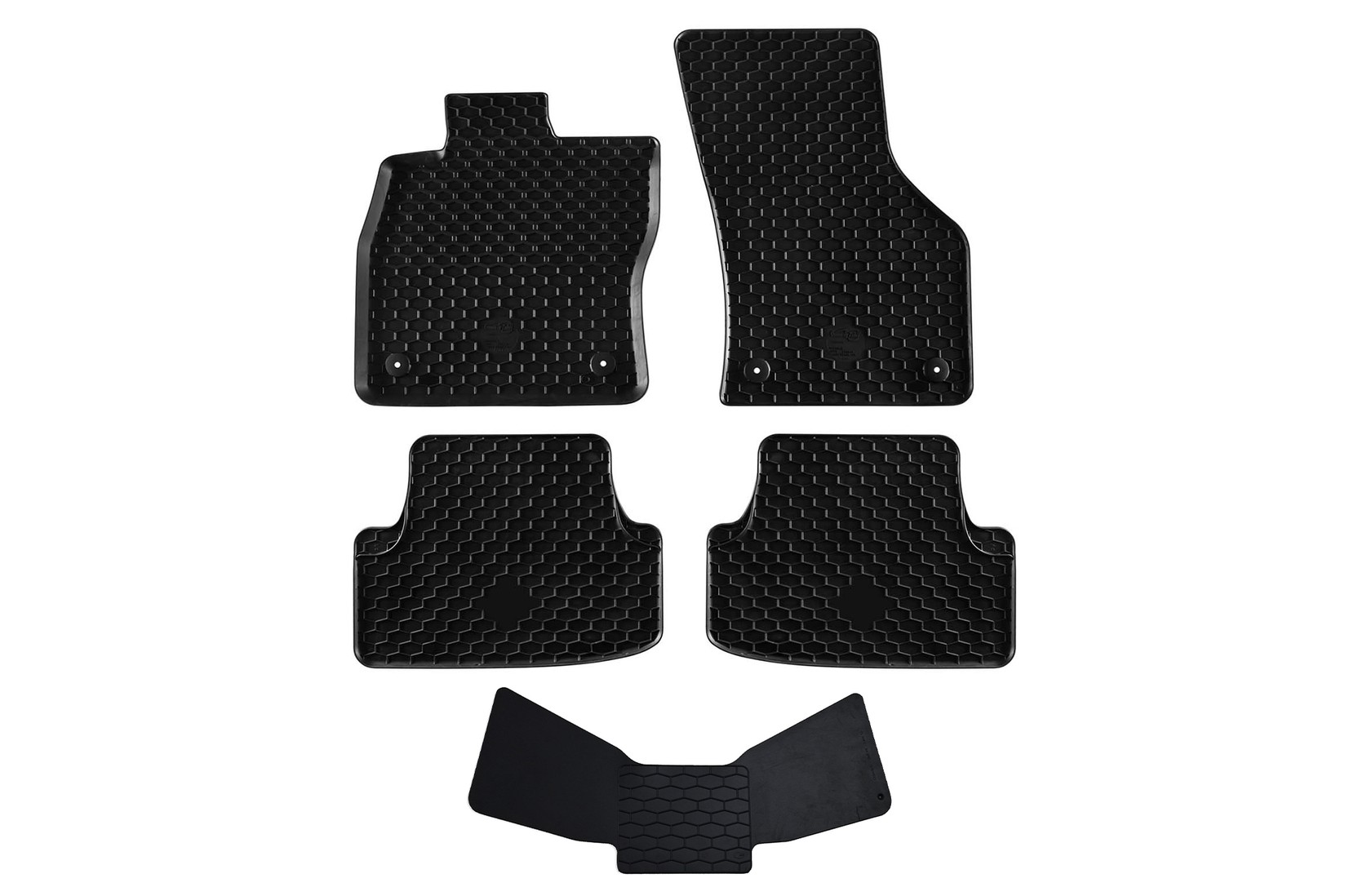 GUMARNY ZUBRI Гумени патосници за VW Golf VII Audi A3 Seat Leon 2012-2019 Golf VIII Audi A3 по 2020г 5 дела