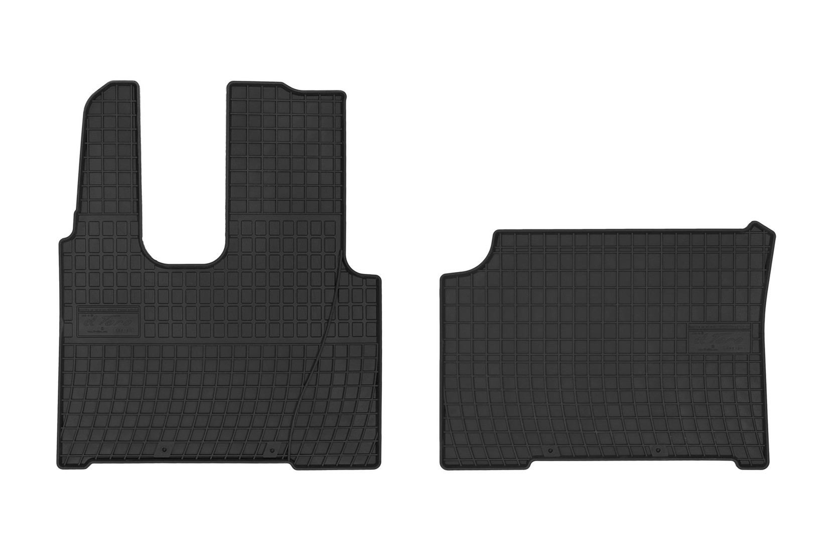 FROGUM Гумени патосници за Mercedes Actros Mp4 тесна кабина по 2012 година 2 дела црни