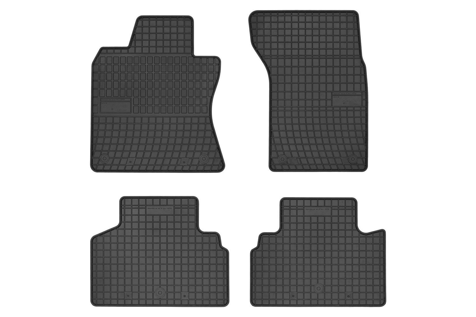 FROGUM Гумени патосници за Infiniti Q50 по 2013 година 4 дела црни