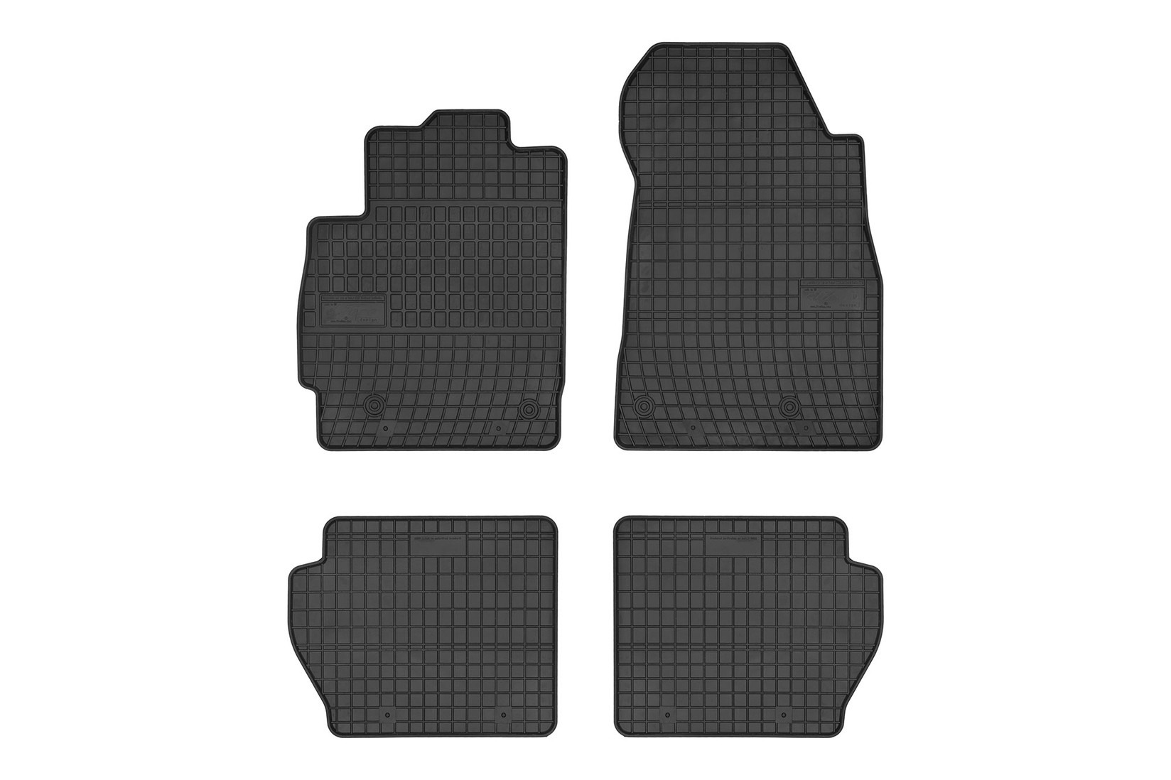 FROGUM Гумени патосници за Mazda 2 2007-2015 4 дела црни