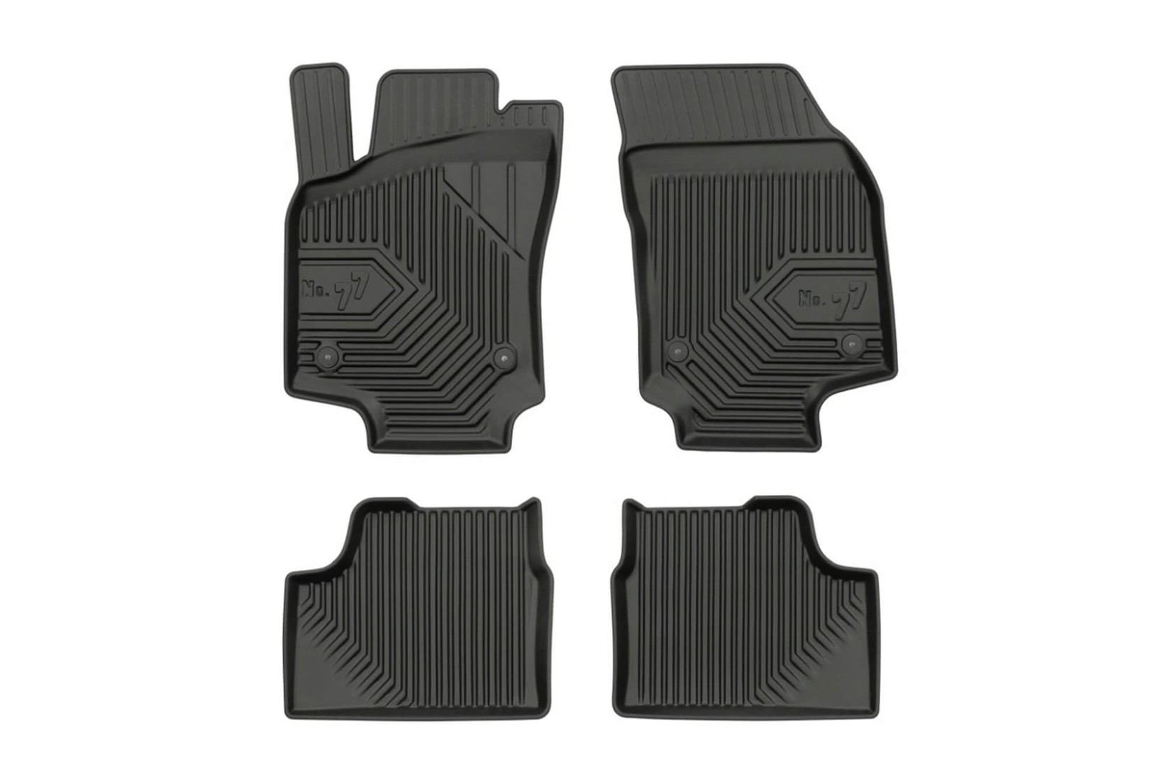 FROGUM 2.5D Гумени патосници модел 77 за Opel Astra H 2004-2014 Astra H GTC 2005-2010 4 дела црни