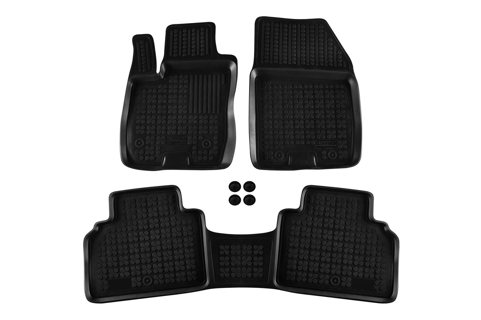 REZAW-PLAST Гумени патосници за Ford Tourneo Courier по 2014 година 3 дела црни