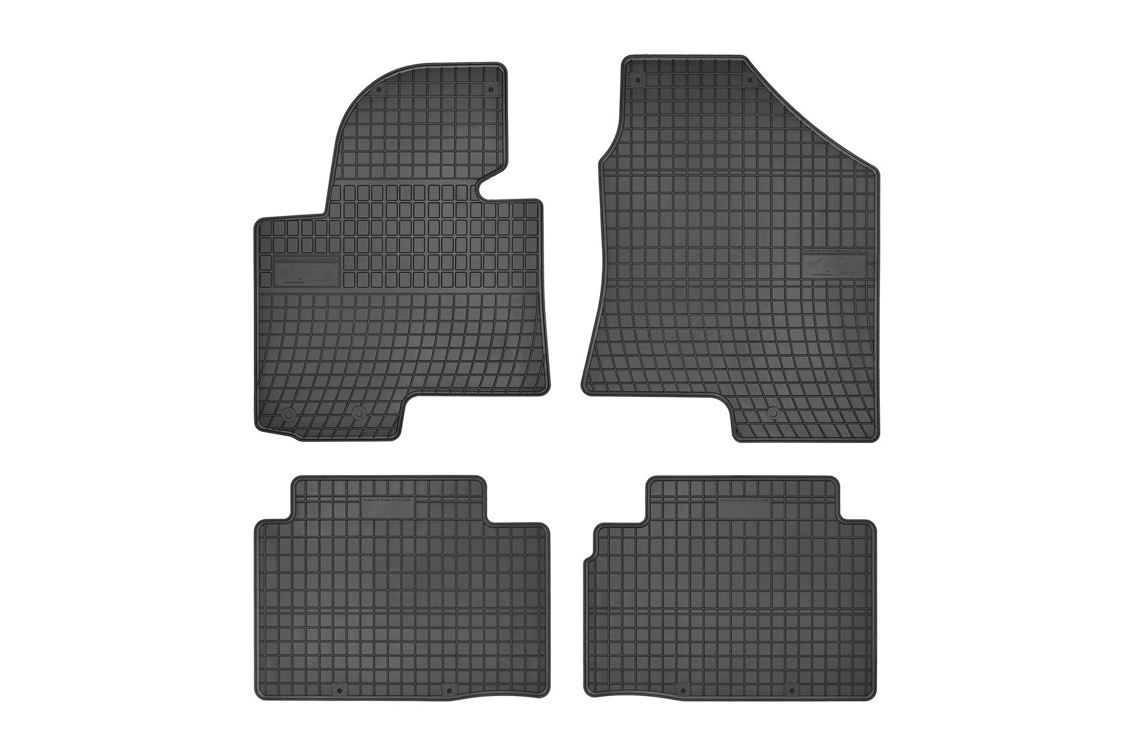 FROGUM Гумени патосници за Hyundai IX35 2009-2015 Kia Sportage 2010-2015 4 дела црни