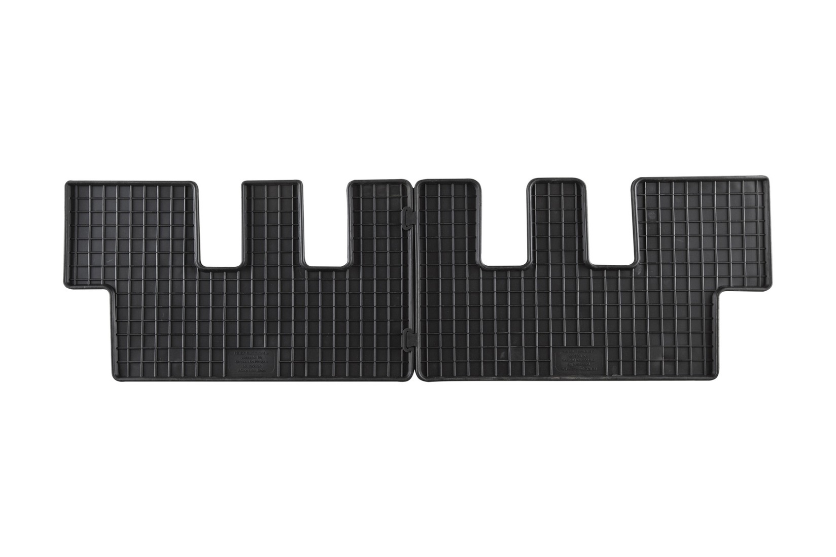 PETEX Гумени патосници за Citroen C4 Picasсо 2006-2013 7 места за втори ред седишта 2 дела црни