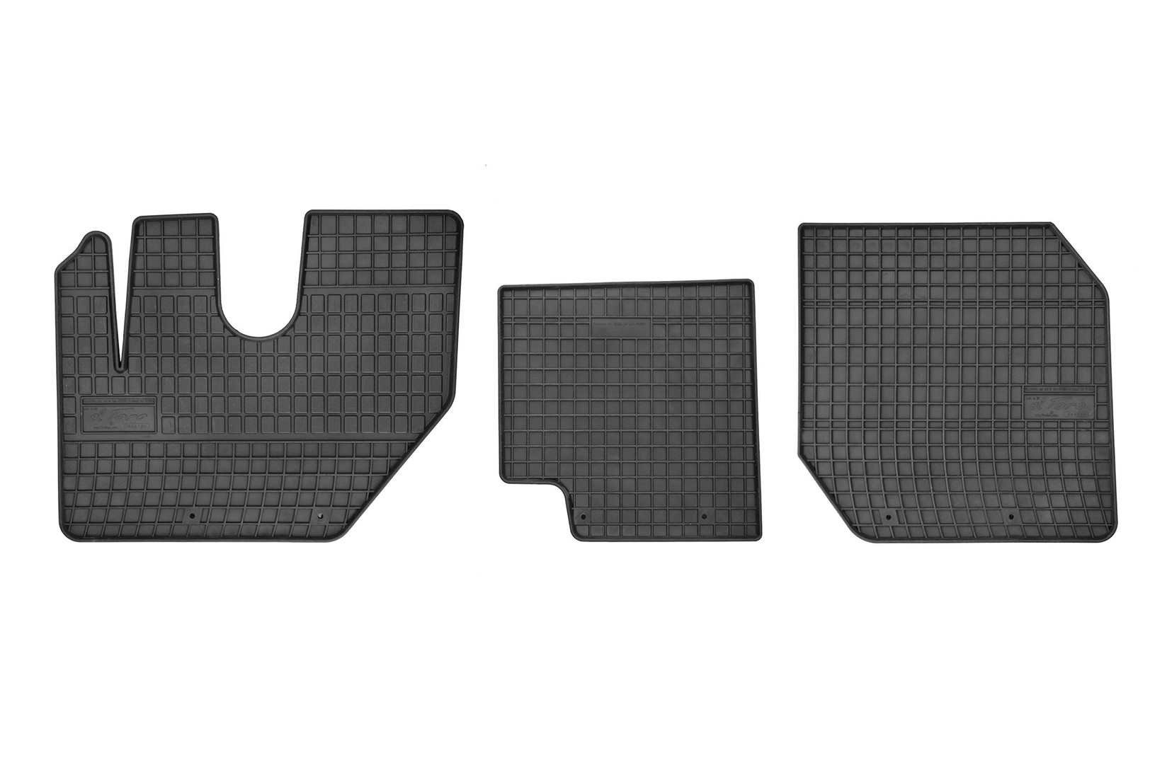 FROGUM Гумени патосници за Renault D по 2015 година 3 дела црни