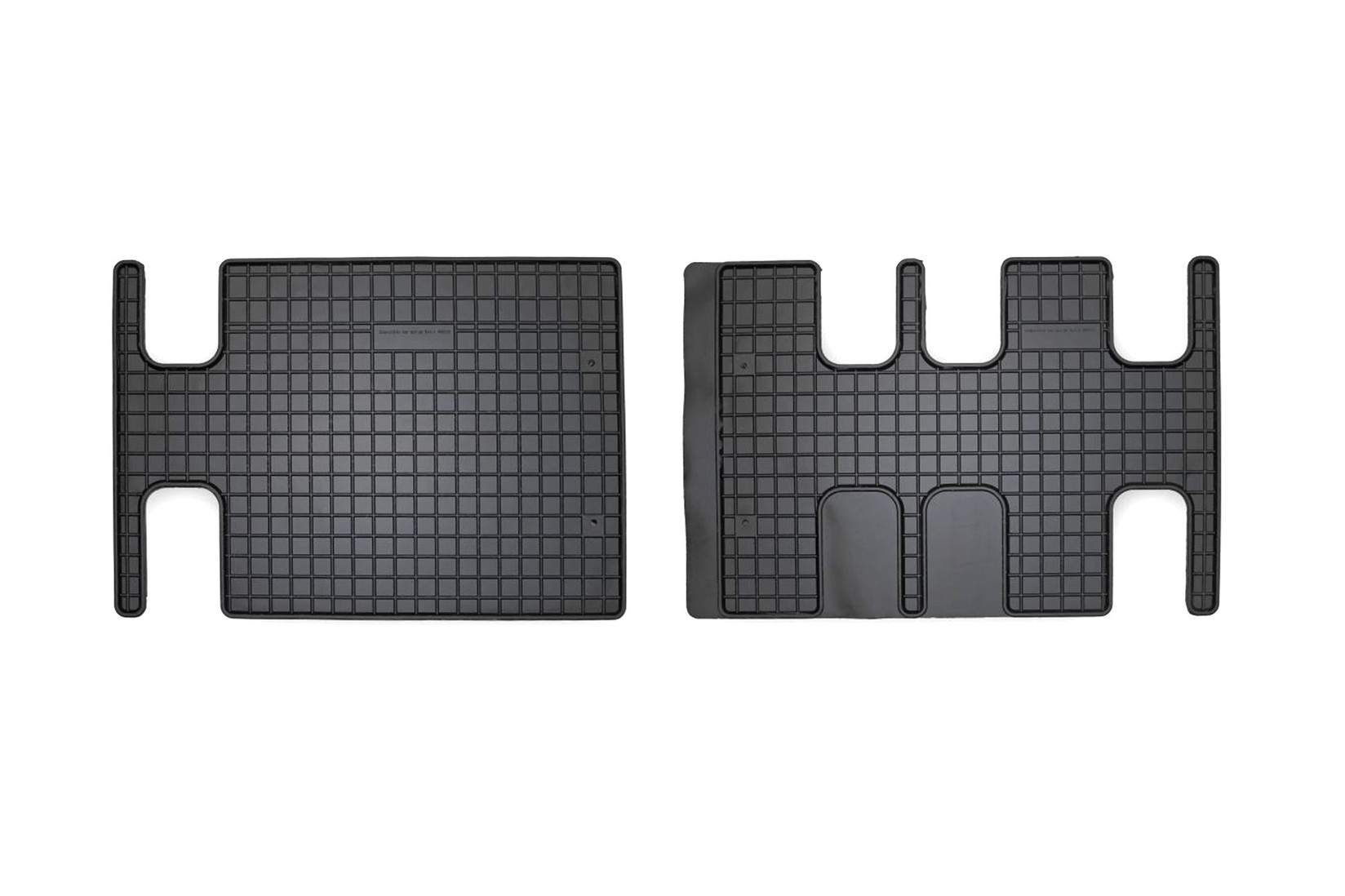 FROGUM Гумени патосници за Citroen Jumpy по 2016 година за 3-ри ред седишта 2 дела црни