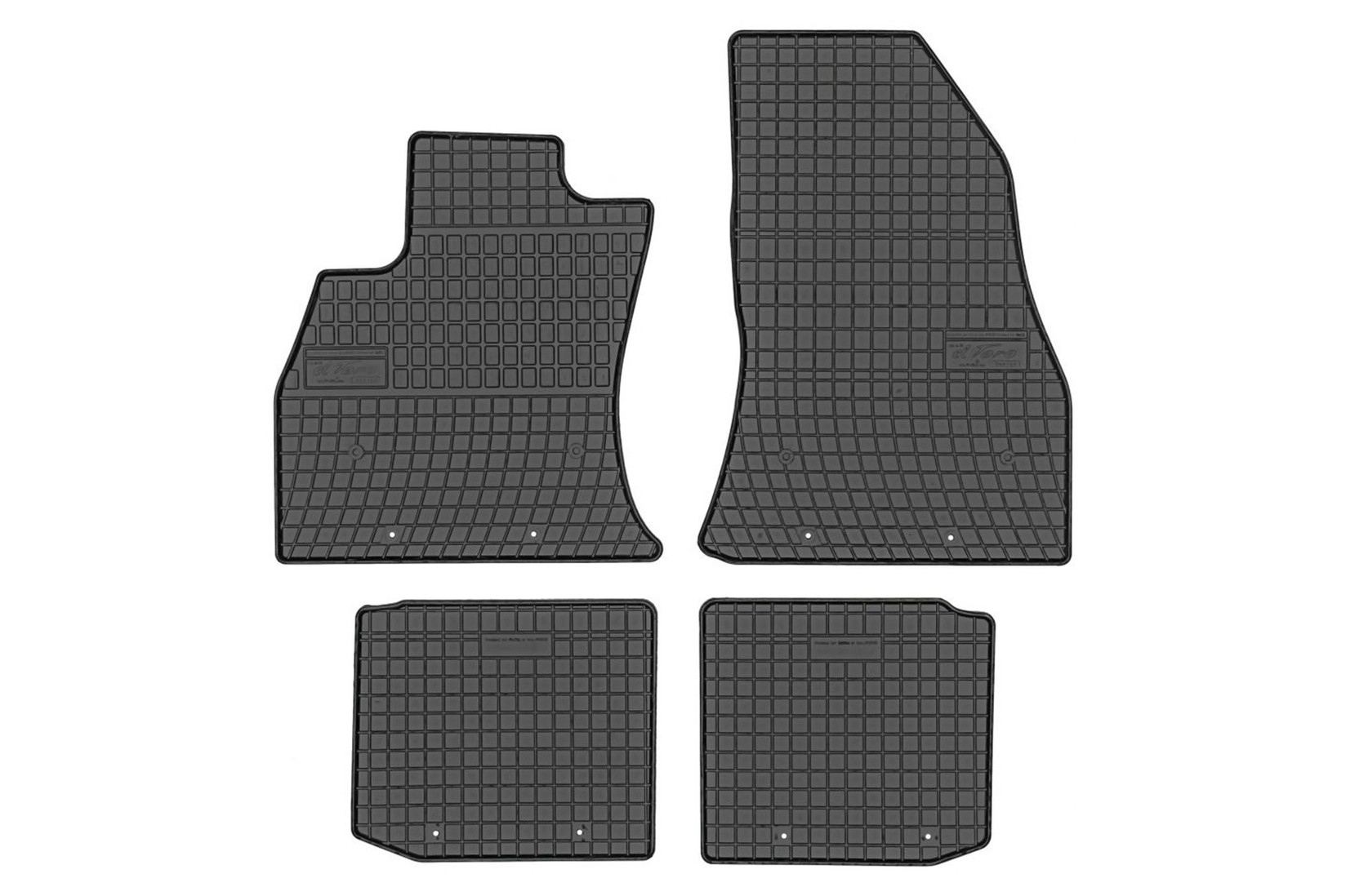 FROGUM Гумени патосници за Fiat 500L по 2012 година 4 дела црни