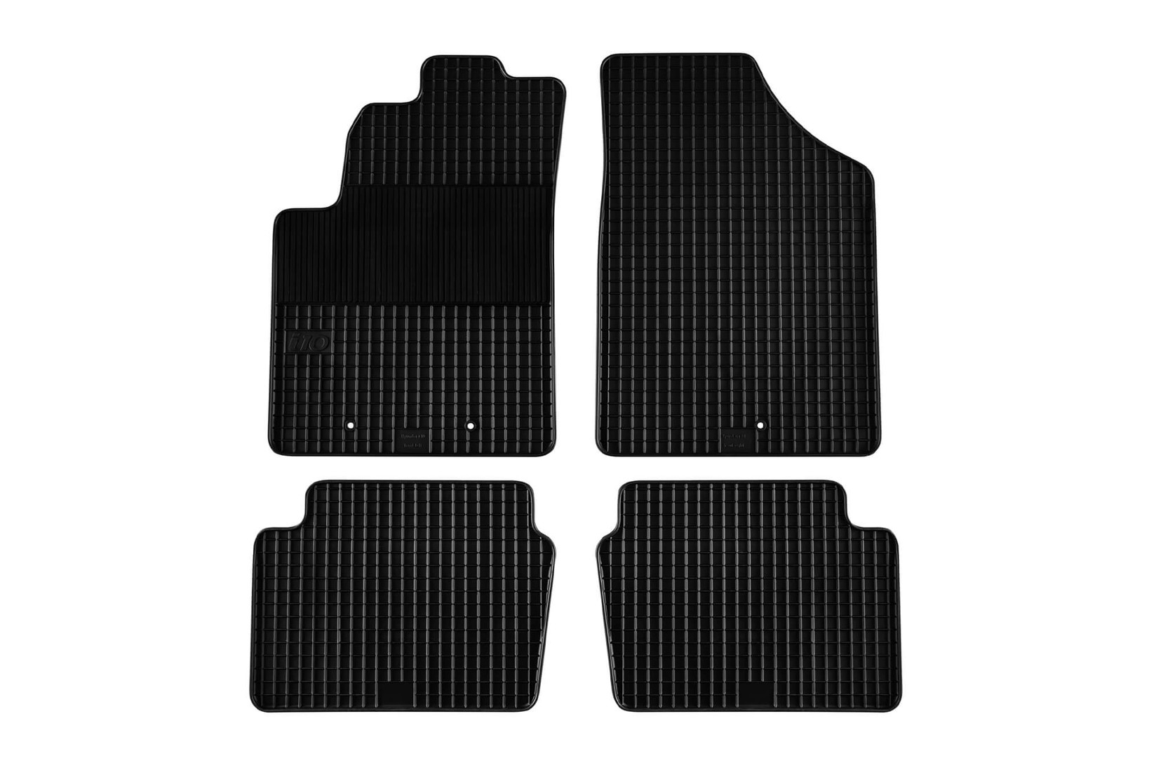 GUMARNY ZUBRI Гумени патосници за Hyundai I10 2008-2013 4 дела црни