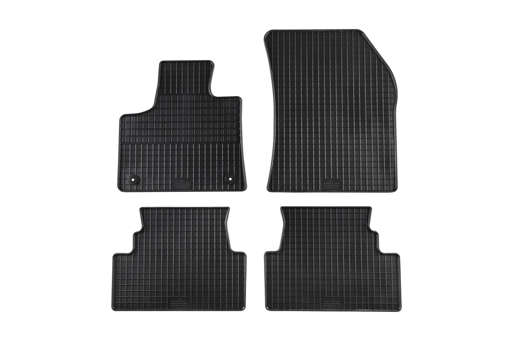 PETEX Гумени патосници за Opel Grandland X Peugeot 3008 по 2017 година 4 дела црни B01E2