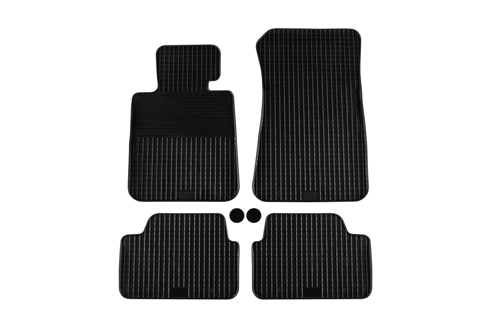 GUMARNY ZUBRI Гумени патосници за BMW серија 1 Е87 2004-2013 X1 E84 2009-2015 4 дела црни