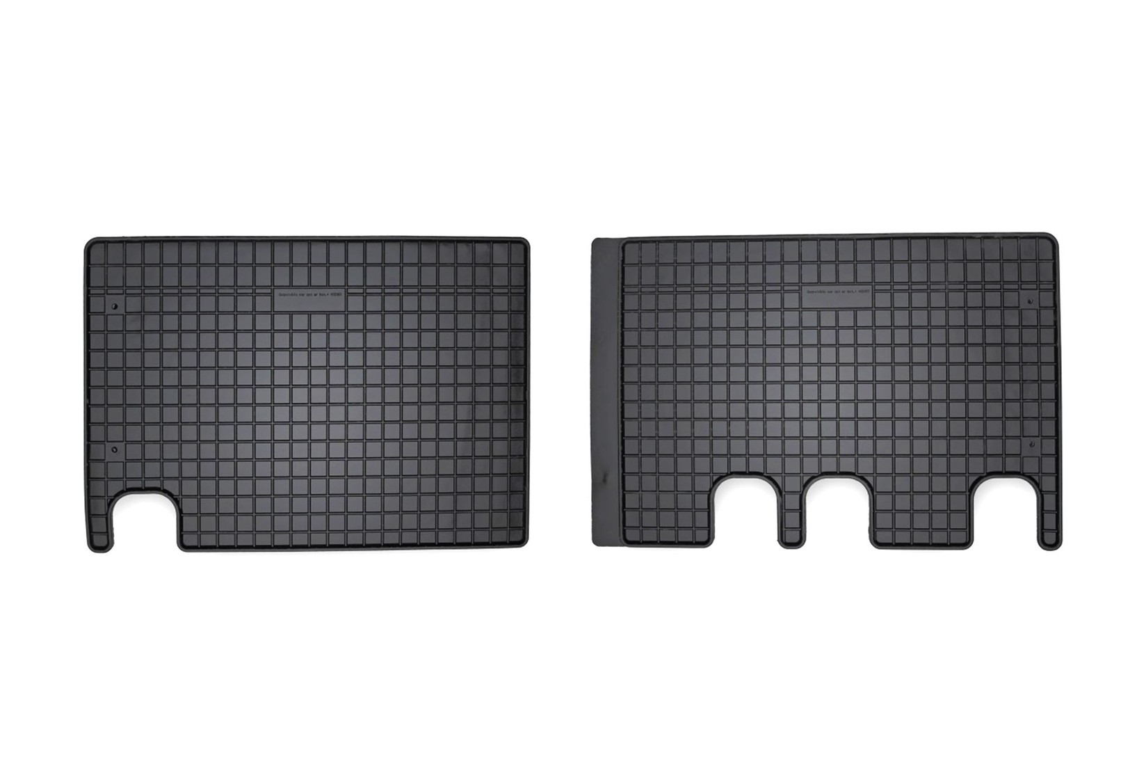 FROGUM Гумени патосници за Citroen Jumpy по 2016 година за 2-ри ред седишта 2 дела црни