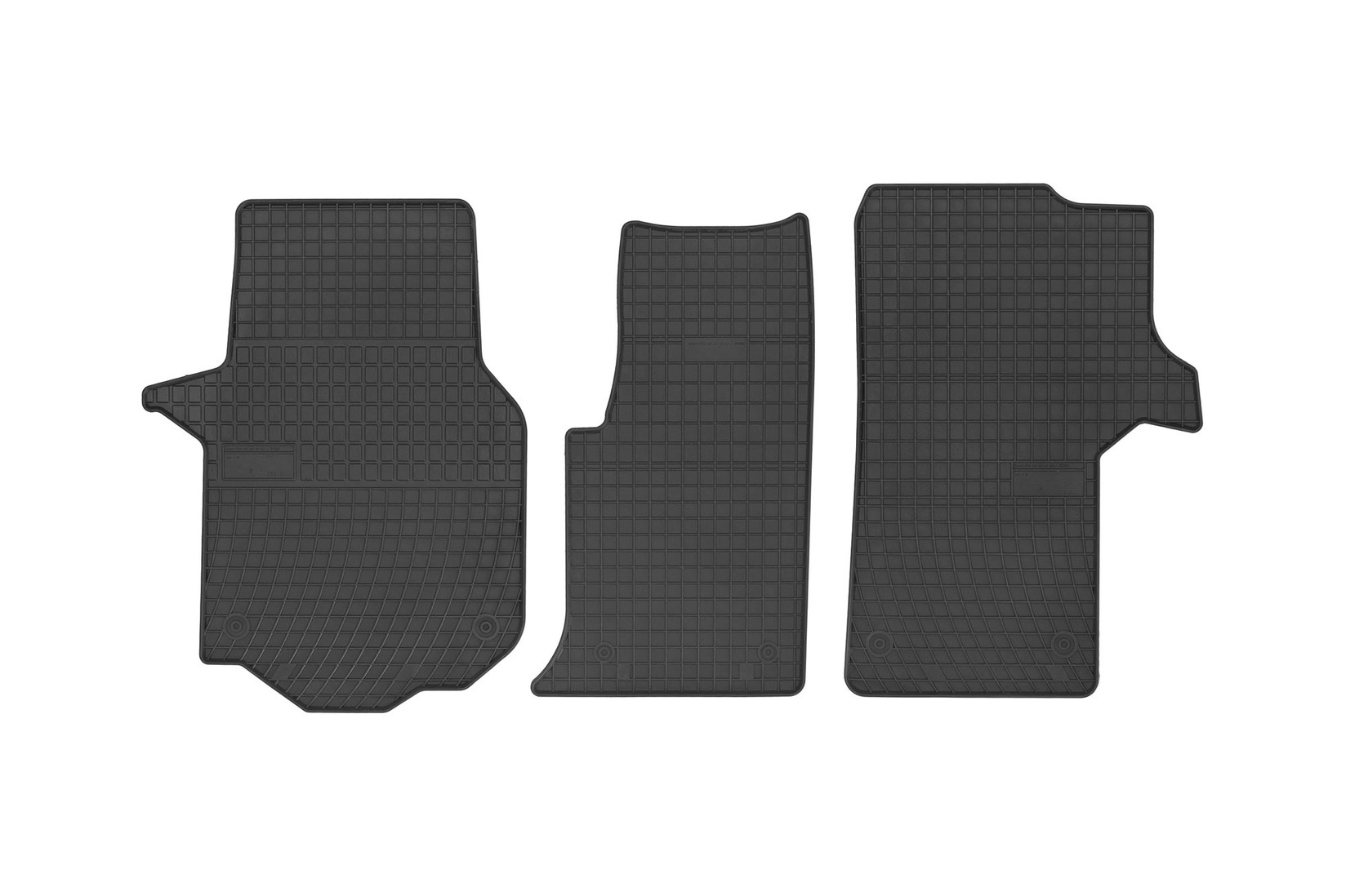 FROGUM Гумени патосници за MAN TGE VW Crafter по 2017 година 3 дела црни