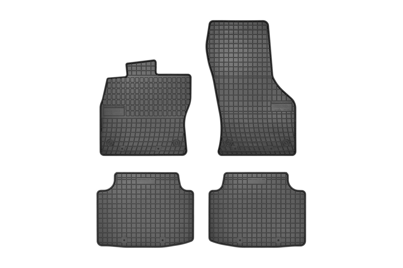 FROGUM Гумени патосници за VW Passat B8 седан караван Alltrack по 2014 година 4 дела црни