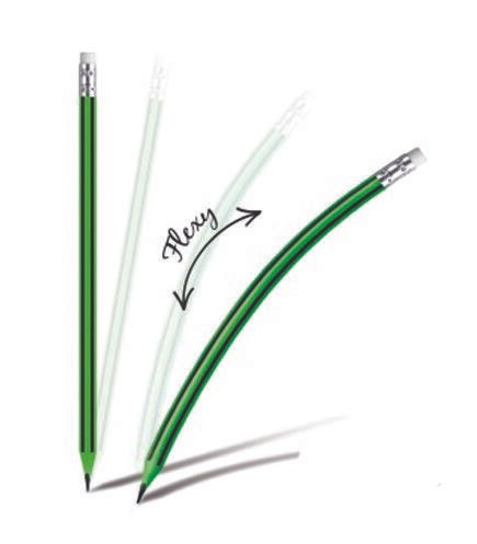 Scool Молив Дрвен со Гума Шестоаголен - Флекси