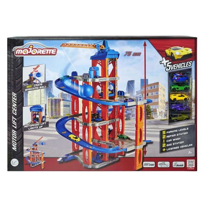 MAJORETTE 5-катна гаража + 5 автомобили