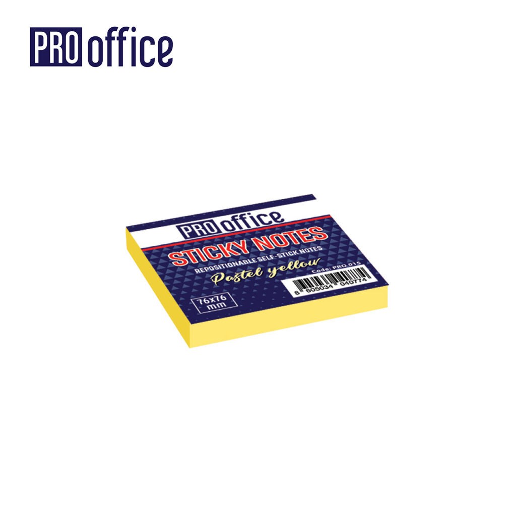 Scool Mемо Листови Пастелно Жолта