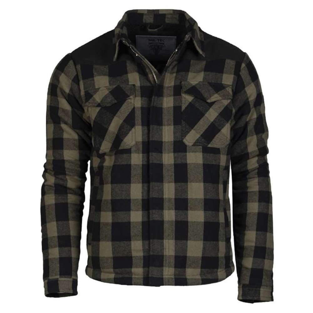 MIL-TEC Кошула на долги ракави црна/od lumberjacket