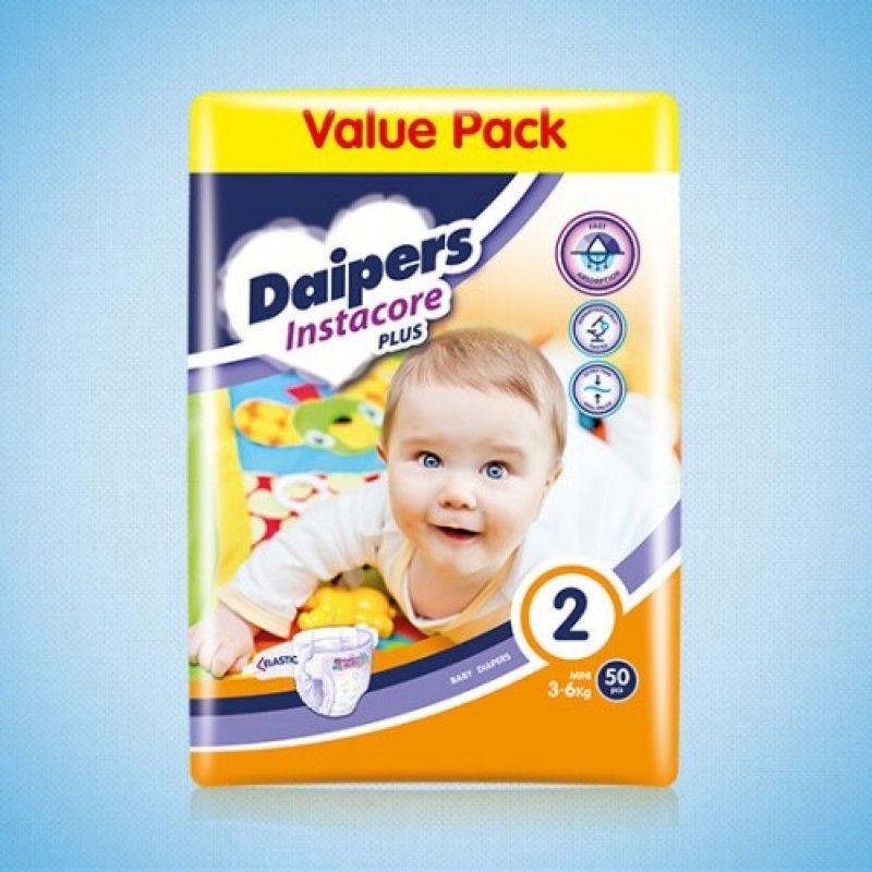 Daipers 2 Пелени 3-6 Kg.,50 Пелени