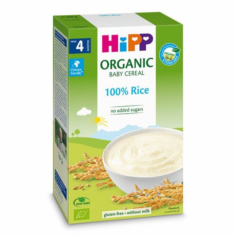 Hipp Organic Baby Cereal 100% Rice Органска Житна Каша Со Ориз 200G