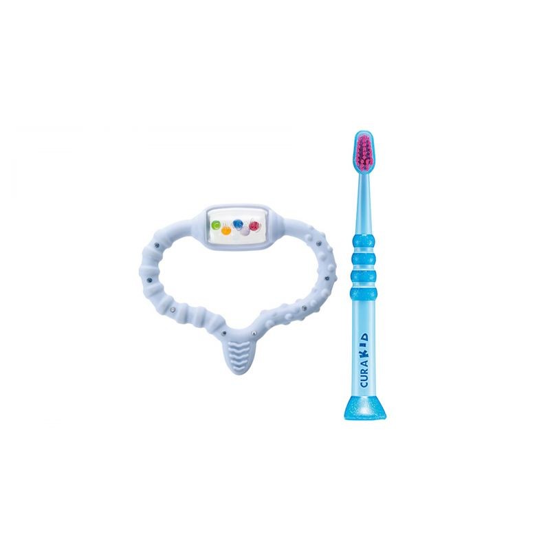 Curaprox Curababy Сет Глодалка + Четка за Заби