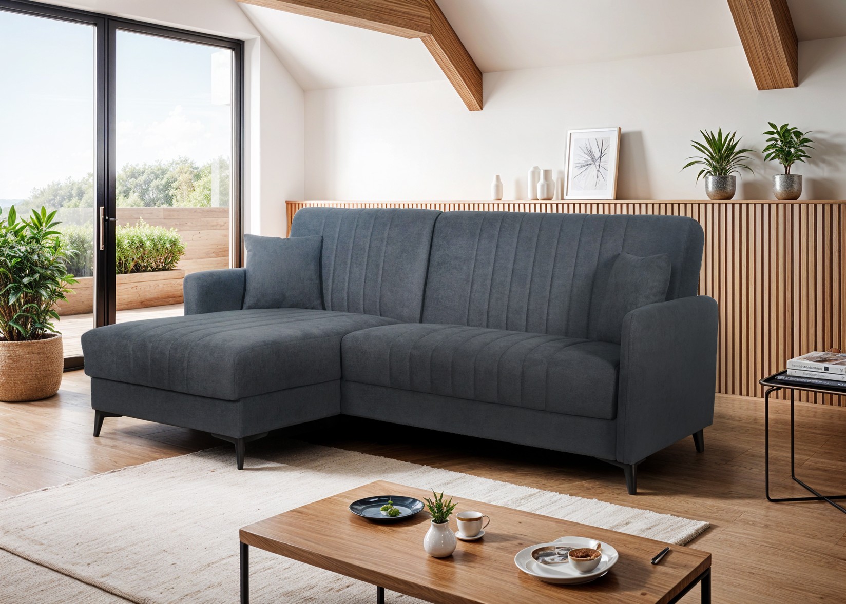 Аголна гарнитура ензо антрацит